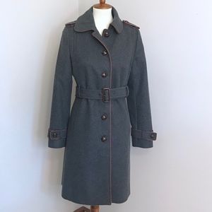 Kenneth Cole Reaction Grey Peacoat with Grey trim